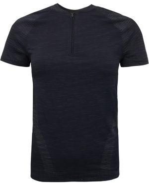 Under Armour Half Zip Seamless T-Shirt Training Top 1348738 001 - Black