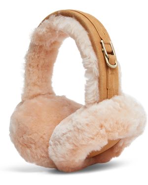 Infinity Leather Winter Super Soft Fluffy Ear Muffs Warm And Cosy Ear Warmers - Pink
