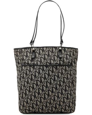Dior Pre-Owned Oblique Canvas Tote - Black