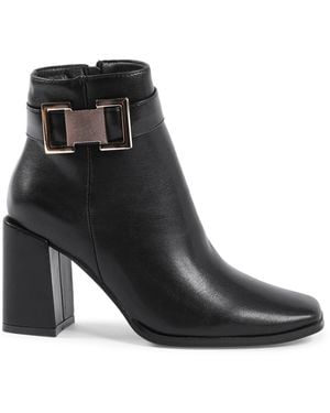 19V69 Italia by Versace Ankle Boot Synthetic Leather - Black