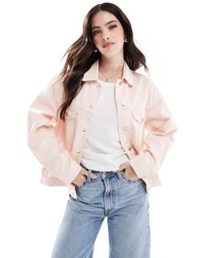 ASOS Denim Western Jacket - Pink