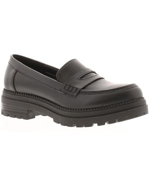 Apache School Shoes Fancy Slip On - Brown