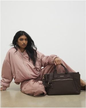 River Island Cabin Size Logo Holdall - Brown