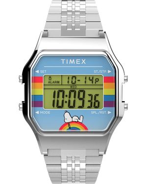 Timex Peanuts 80 Horloge Zilverkleurig Tw2v61300 - Grijs