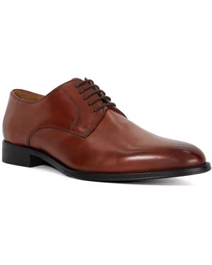Dune Salisbury Premium Leather Derby Shoes - Brown