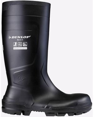 Dunlop Work-It Full Safety Waterproof Wellington - Black