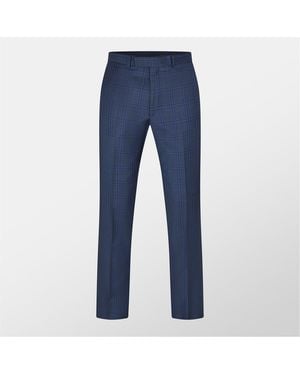 Ted Baker Crux Check Suit Trousers - Blue