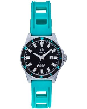Shield Reef Strap Watch W/Date - Blue