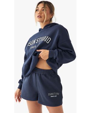 DSGN Studio Sports Club Applique Sweat Short - Blue