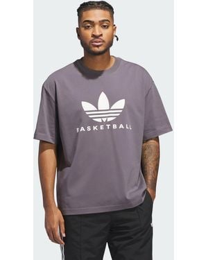 adidas Originals Basketball Courtside Tee - Purple