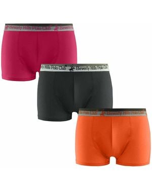 Beverly Hills Polo Club 3-Pack Trunks - Red