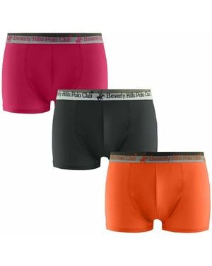 Beverly Hills Polo Club 3-Pack Trunks - Red