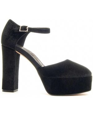 Montevita Heeled Shoe Salonnt5 Velvet - Blue