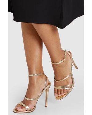 Boohoo Wide Fit Skinny Strap Strappy Stiletto Heels - Black