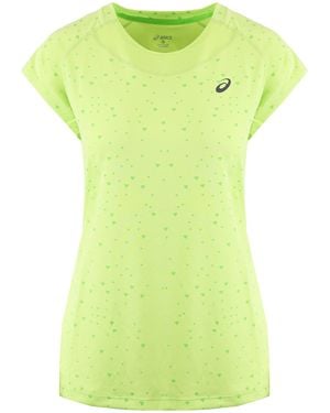 Asics Logo Dames Lichtgroen T-shirt