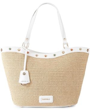 Carvela Kurt Geiger Amalfi Stone Tote Bag - White