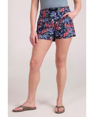 Mountain Warehouse Patterned Boardshorts Quick Dry Uv Protection Stretchy Trunks - Blue