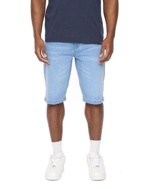 Crosshatch Hammersmith Denim Shorts - Blue