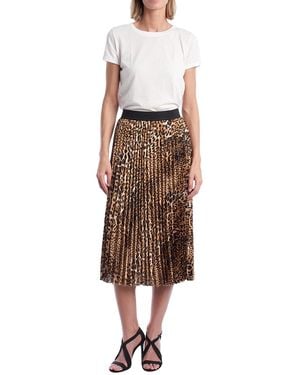 Zadig & Voltaire Wjcd0302F Pleated Midi Skirt - Brown