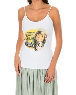 Armand Basi Thin Tank Top With Round Neckline Adm0027 - Blue