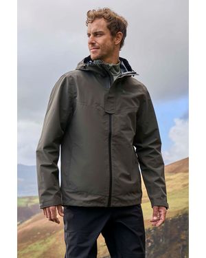 Mountain Warehouse 'Arlberg Extreme' Jacket With Adjustable Hood Waterproof Coat - Grey