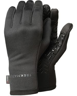 Trekmates Polartec Power Stretch Lightweight Touchscreen Gloves With Grip - Black