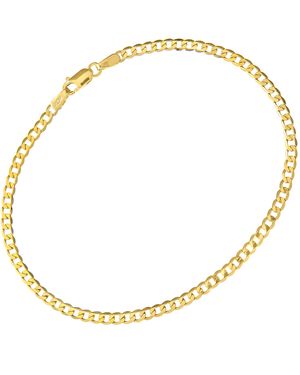 DIAMANT L'ÉTERNEL 9ct Geelgouden 1,6 G Kinarmband, 19 Cm/7,5 Inch Lengte, 2,7 Mm Breedte - Metallic