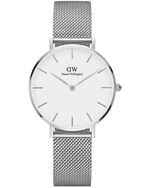 Daniel Wellington Dw00100164 Ladies Petite Sterling 32Mm Watch - Grey