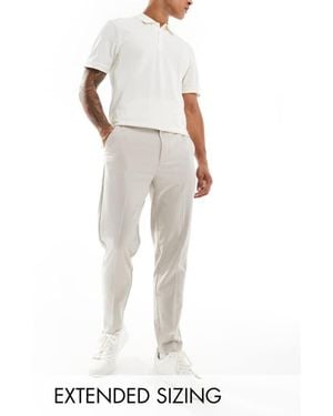 ASOS Smart Tapered Fit Trousers - White