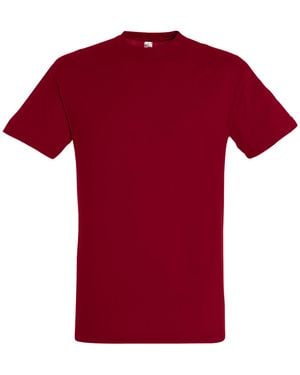 Sol's Regent Short Sleeve T-Shirt (Tango) Cotton - Red