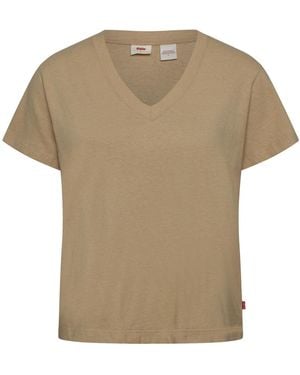 Levi's Levi's Boxy Vneck Tee - Natural