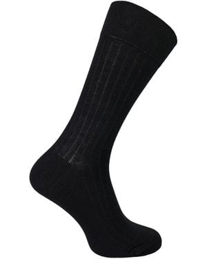 Steve Madden Organic Cotton Camel Wool Socks - Black
