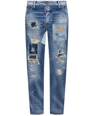 DSquared² Denim Cool Guy Patch Jeans Cotton - Blue
