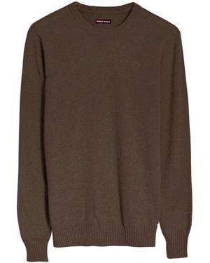 North Sails Crew Neck Wool Blend Jumper - Brown