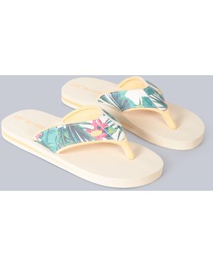 Mountain Warehouse 'Swish' Flip Flops With Soft Padded Upper Straps Slip-On Beach Sandals - Grey