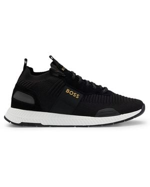 BOSS Titanium Running Trainers - Black