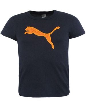 PUMA Bt 456 Short Sleeve T-Shirt Top 593155 03 - Blue