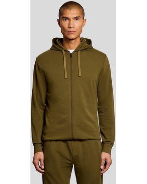 Lyle & Scott Lightweight Lounge Zip Hoodie - Green