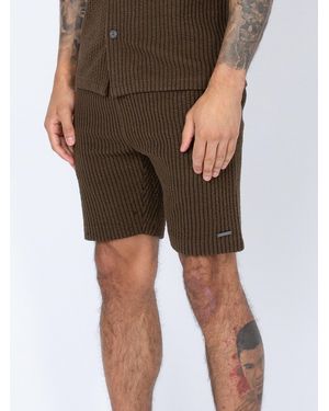 Luke 1977 Nicaragua Textured Jacquard Shorts - Brown