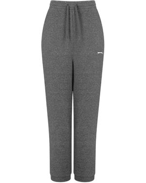 Slazenger 1881 Ladies Interlock Logo Jogging Bottoms - Grey