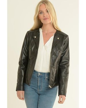 Ashwood Leather 'Mb' Real Fashion Biker Jacket - Green