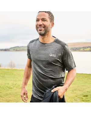 North Ridge Move Lightweight And Breathable T-Shirt, Short Sleeve Baselayer Top - Grey