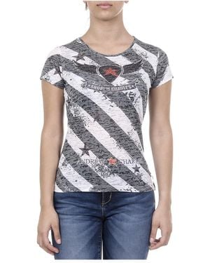 Andrew Charles by Andy Hilfiger T-Shirt Short Sleeves Round Neck Dark Caroline - Blue