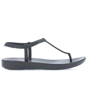Fitflop Womenss Fit Flop Iqushion Splash Sparkle Back Strap Sandals - Brown