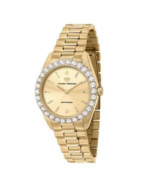 Chiara Ferragni Ladies Watch Quartz Stainless Steel - Metallic