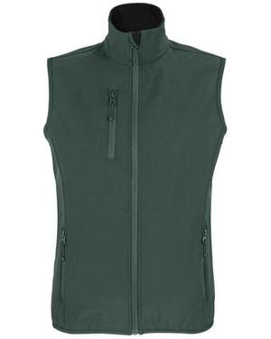 Sol's Ladies Falcon Softshell Recycled Body Warmer (Forest) - Green