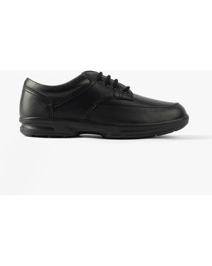 Dr Keller Brian Leather Comfort Fit Lace-Up Shoes - Black