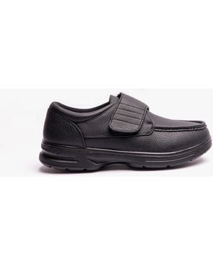 Dr Keller Tony Touch Fasten Shoes - Black