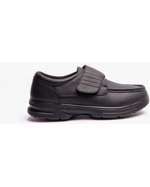 Dr Keller Tony Touch Fasten Shoes - Black