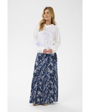 Cream Pullover Crnurra Pullover Loose Fit - Blauw